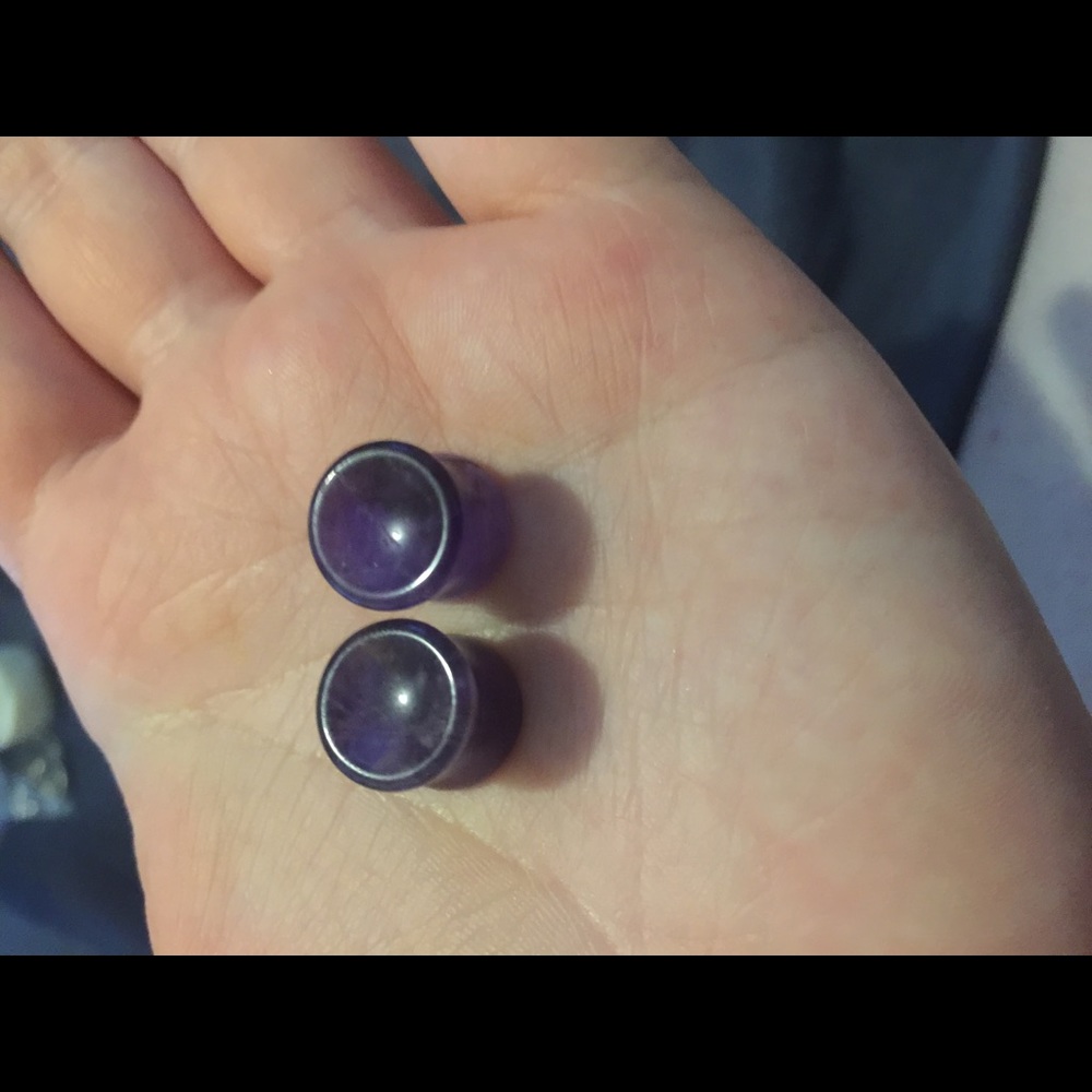 Body rage amethyst 7/16 plugs